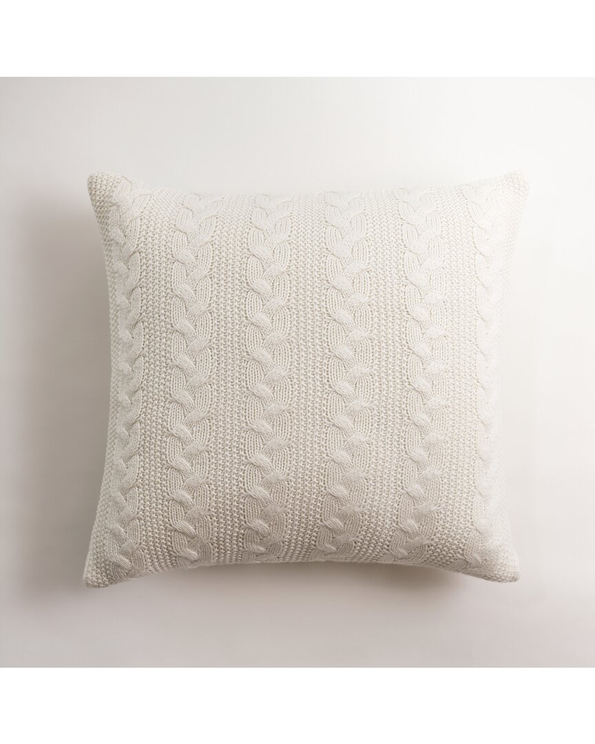 Allied Home Classic Cable Knit Pillow In Neutral