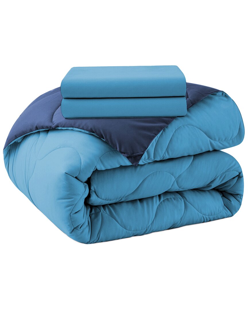 Unikome 3pc Reversible Lightweight Comforter Set