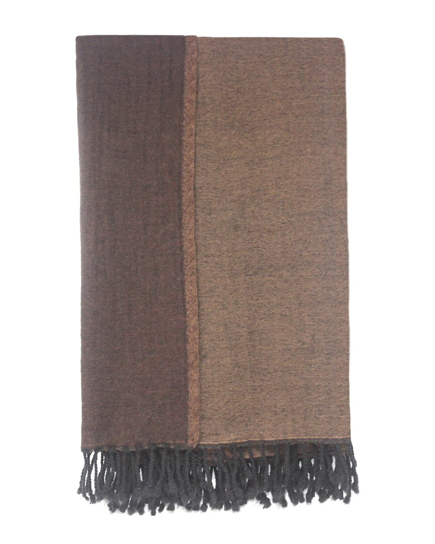 Melange Merino Wool Reversible Throw