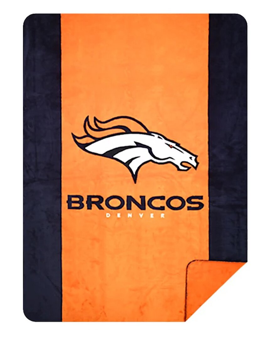 Nfl Denver Broncos Micro Plush Blanket In Orange
