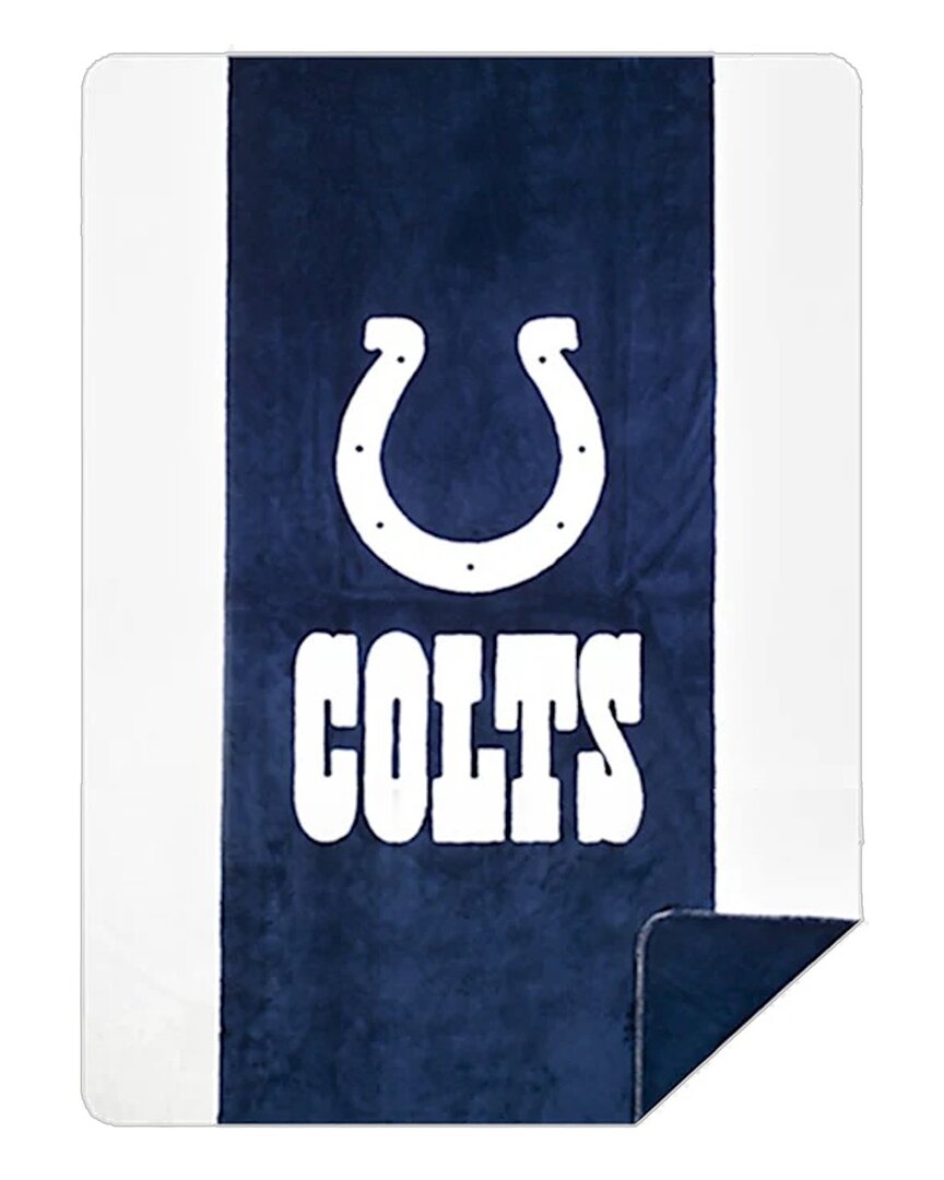 Nfl Indianapolis Colts Micro Plush Blanket In Blue