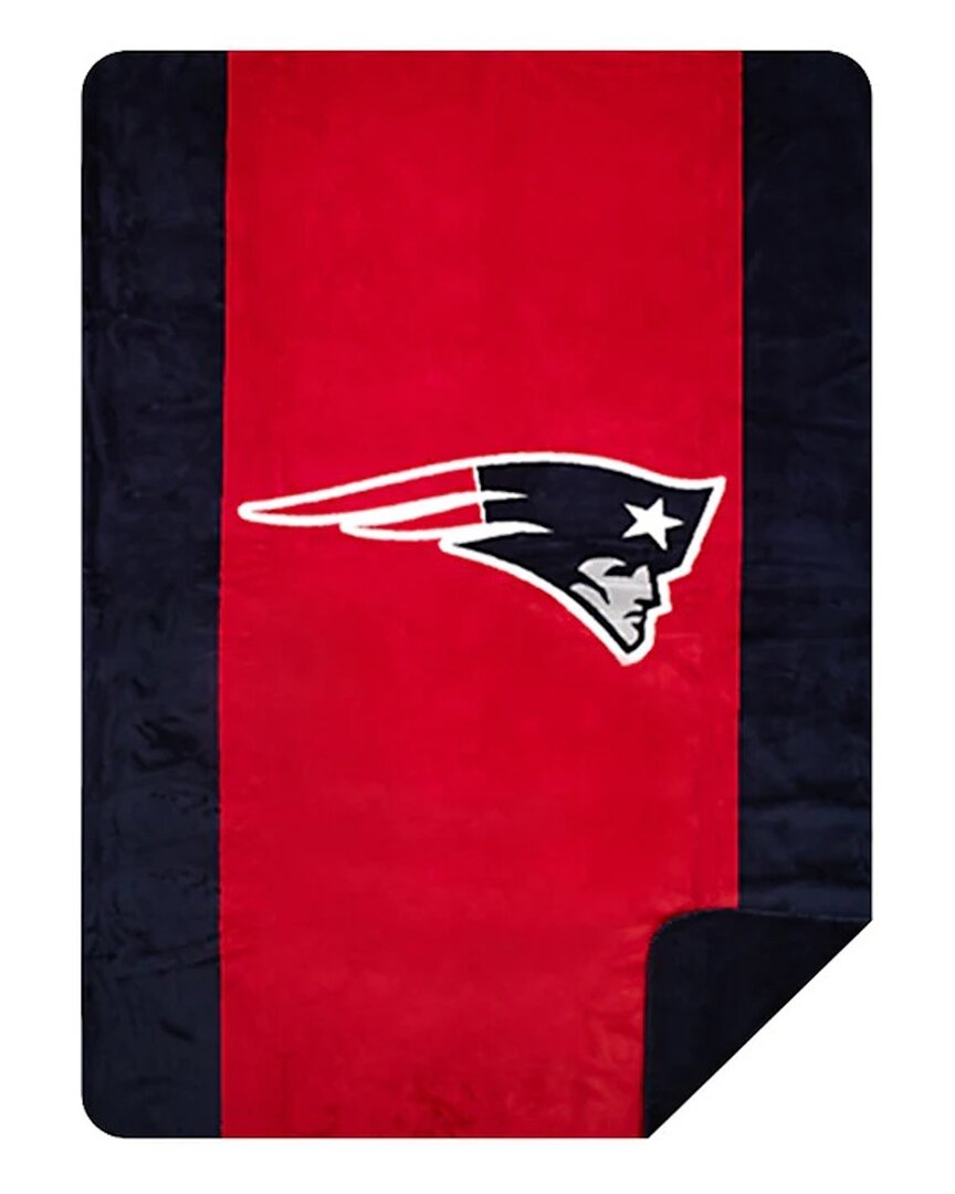 Nfl New England Patriots Micro Plush Blanket In Red