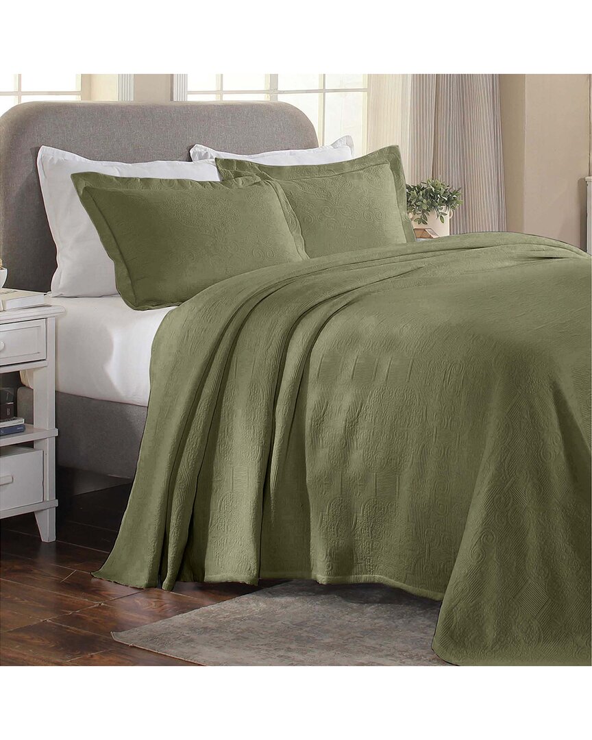 Superior Florin Matelasse Jacquard Bedspread & Pillow Sham Set