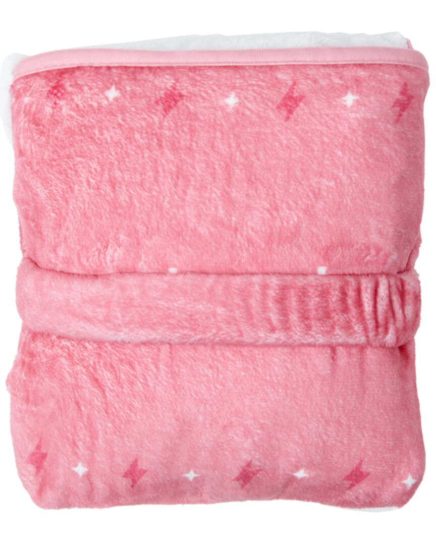Multitasky Go-getter Club Packable Fleece Blanket With Travel Bag In Pink