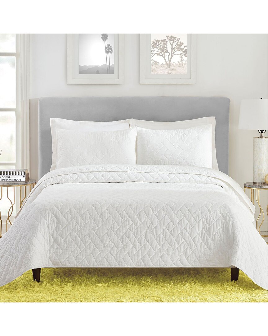 Shop Trina Turk 200tc Dream Weaver Solid Cotton Coverlet Set