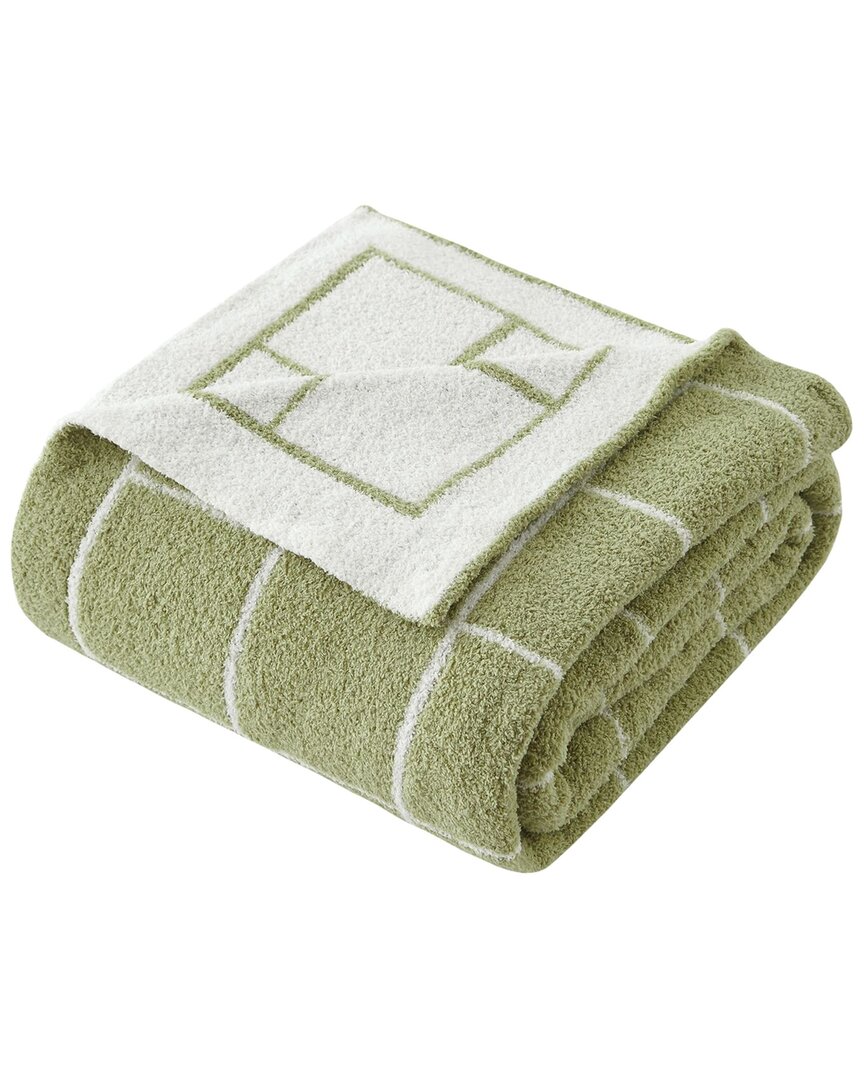 Sutton Home Jacquard Knit Throw Blanket In Green
