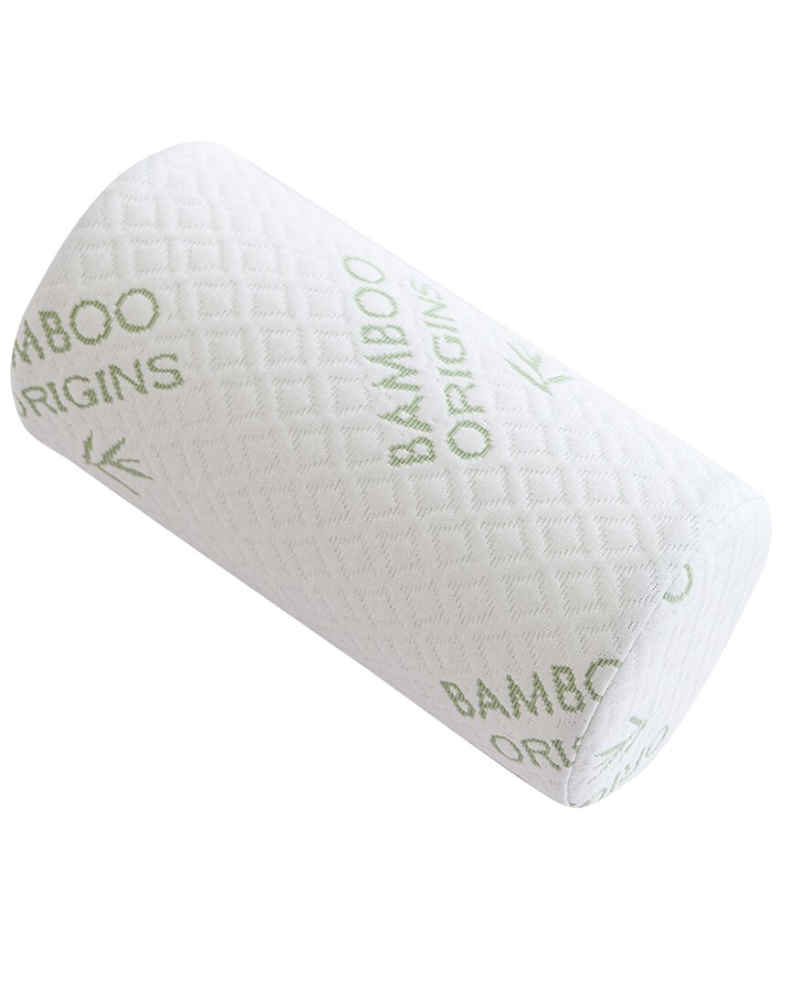 Rejuve Bamboo Cervical Neck Roll Memory Foam Pillow