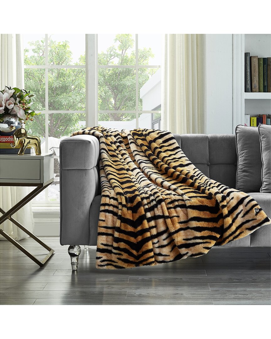 Shop Cozy Tyme Printed Flannel & Sherpa Reversible Throw