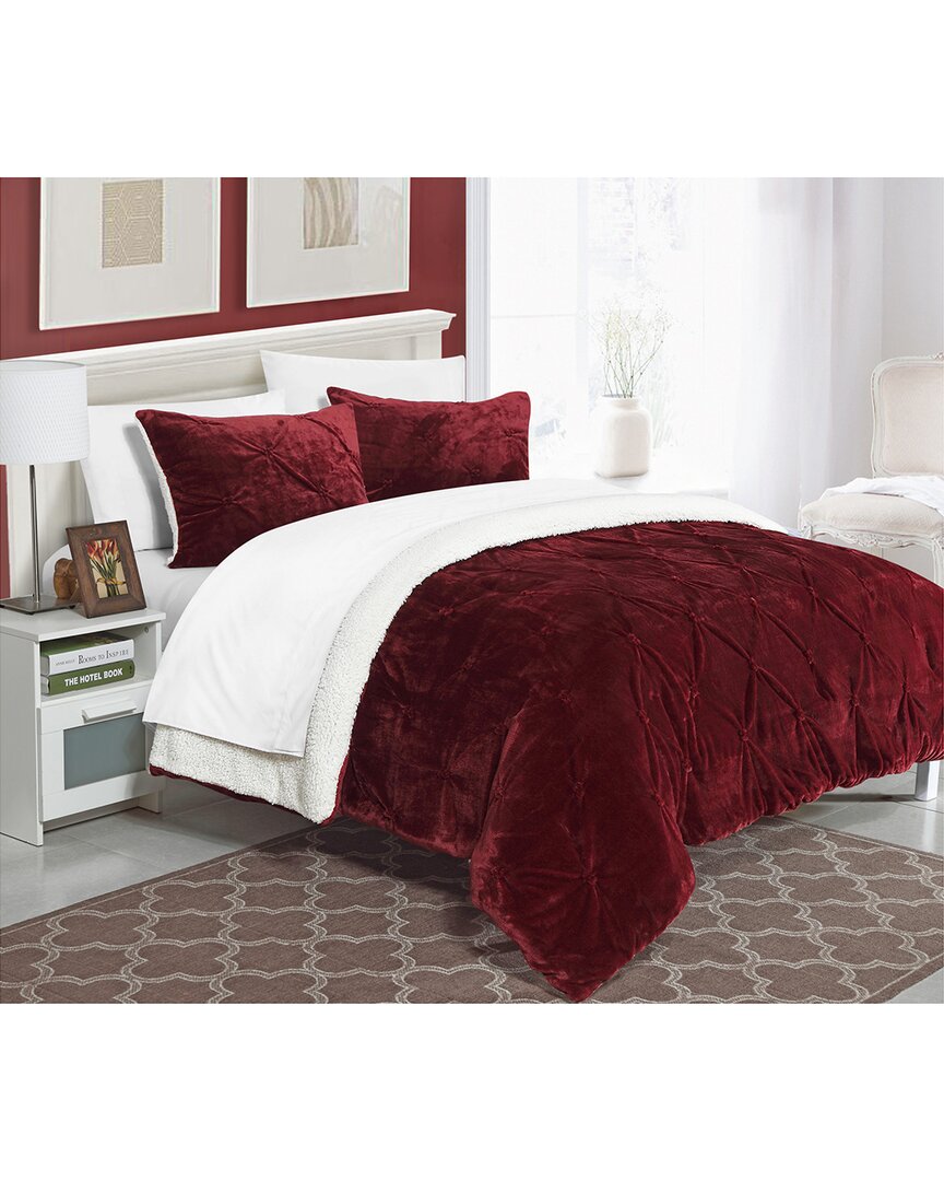 Chic Home Design Adele 7pc Comforter Set In Red