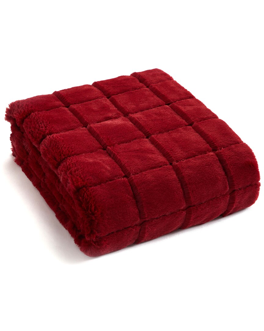Chic Home Design Clarene Throw Blanket In Red