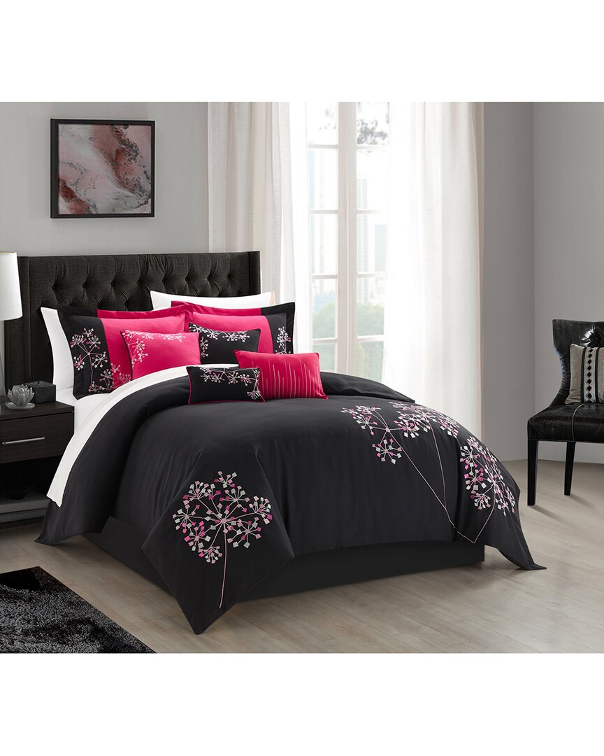 CHIC HOME CHIC HOME DESIGN SAKURA 12PC BED IN A BAG COMFORTER SET