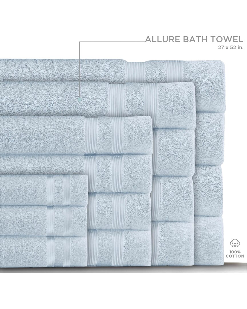 Moda At Home Allure 6pc Towel Set In Blue