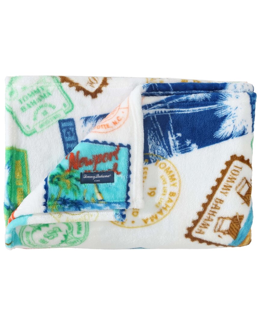 Shop Tommy Bahama Bahama Express Ultra Soft Plush Fleece Reversible Throw Blanket