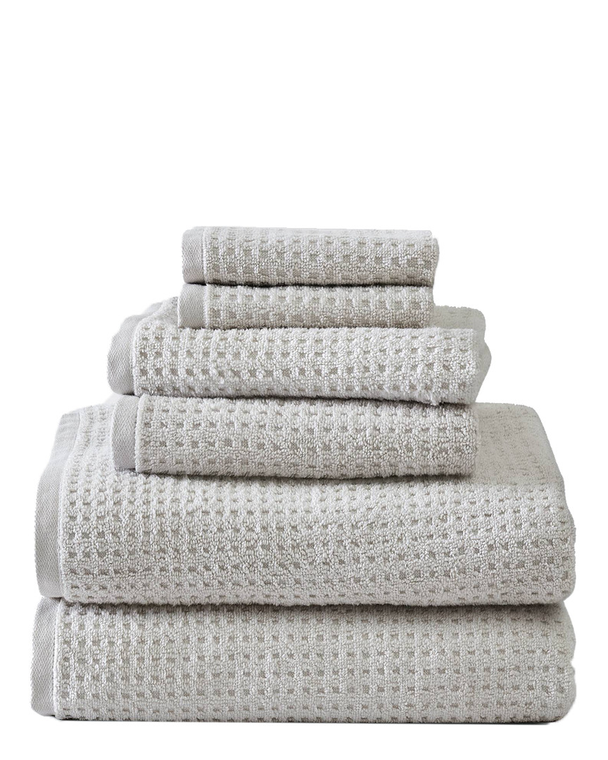 Tommy Bahama Northern Pacific Brown 6pc Towel Set In Gray