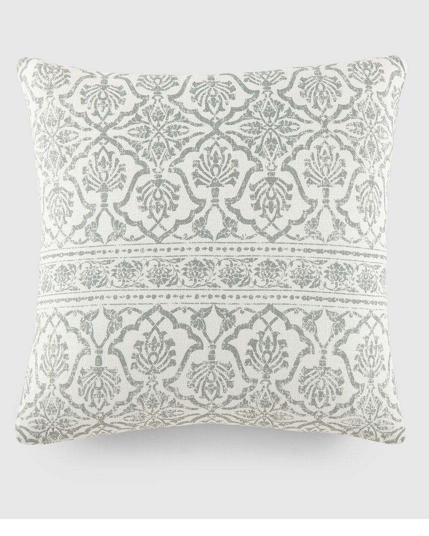Home Collection Elegant Patterns Cotton Throw Pillow In Gray