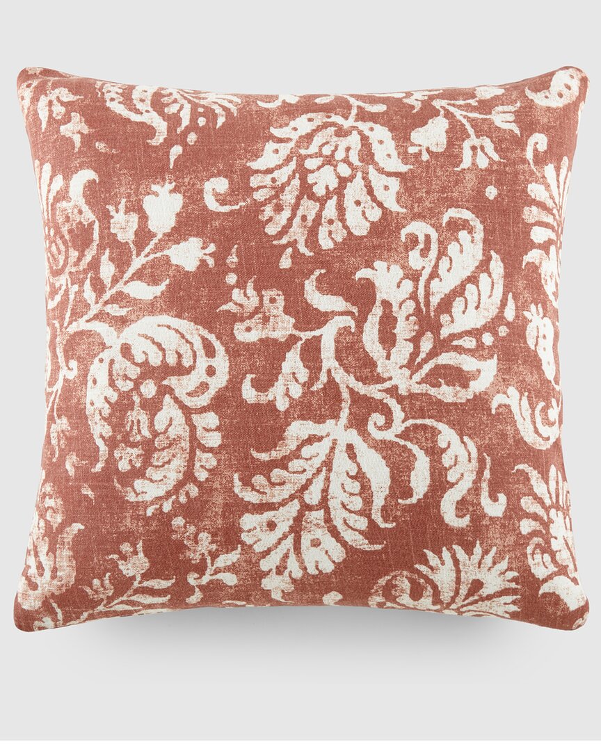 Home Collection Elegant Patterns Cotton Throw Pillow In Brown