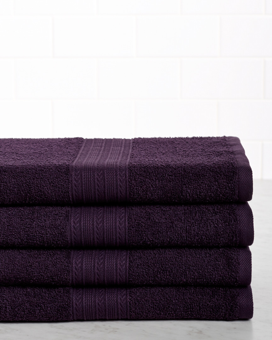 Superior Eco-friendly 4pc Solid Bath Towel Set