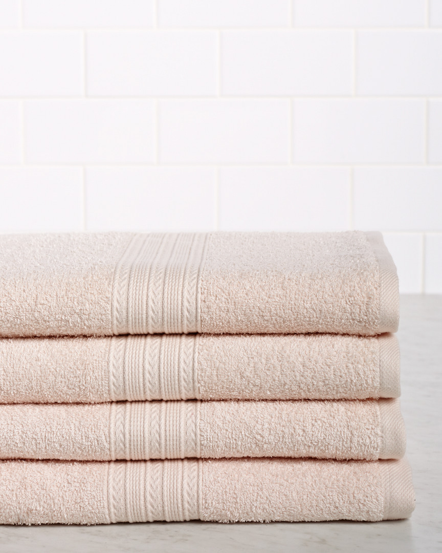 Superior Eco-friendly 4pc Solid Bath Towel Set