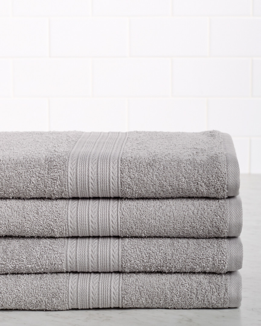 Superior Eco-friendly 4pc Solid Bath Towel Set