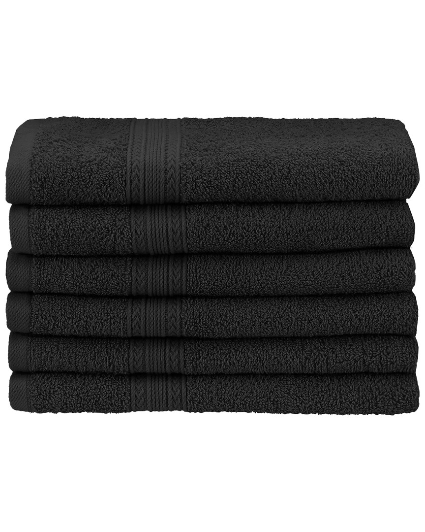 Superior Eco-friendly 6pc Solid Hand Towel Set