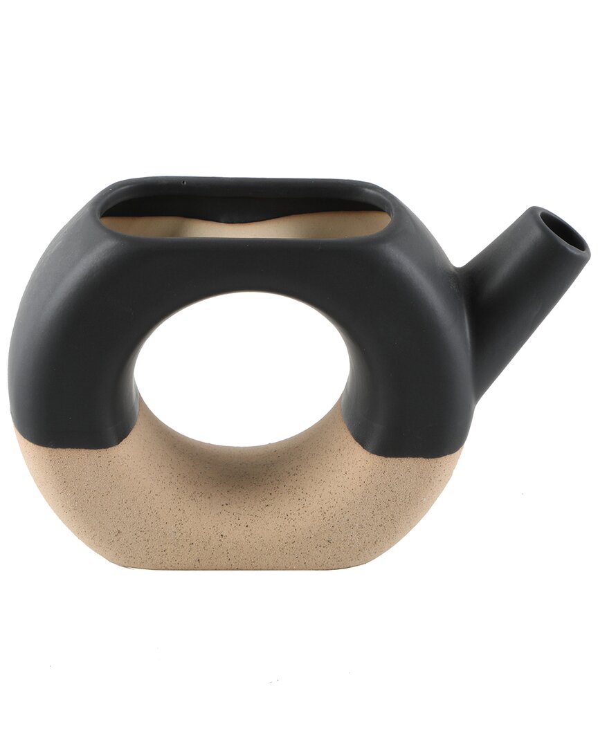 Flora Bunda Water Pitcher In Black