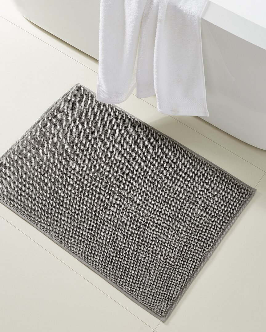 Modern Threads Turkish Cotton Reversible Bath Rug In Grey