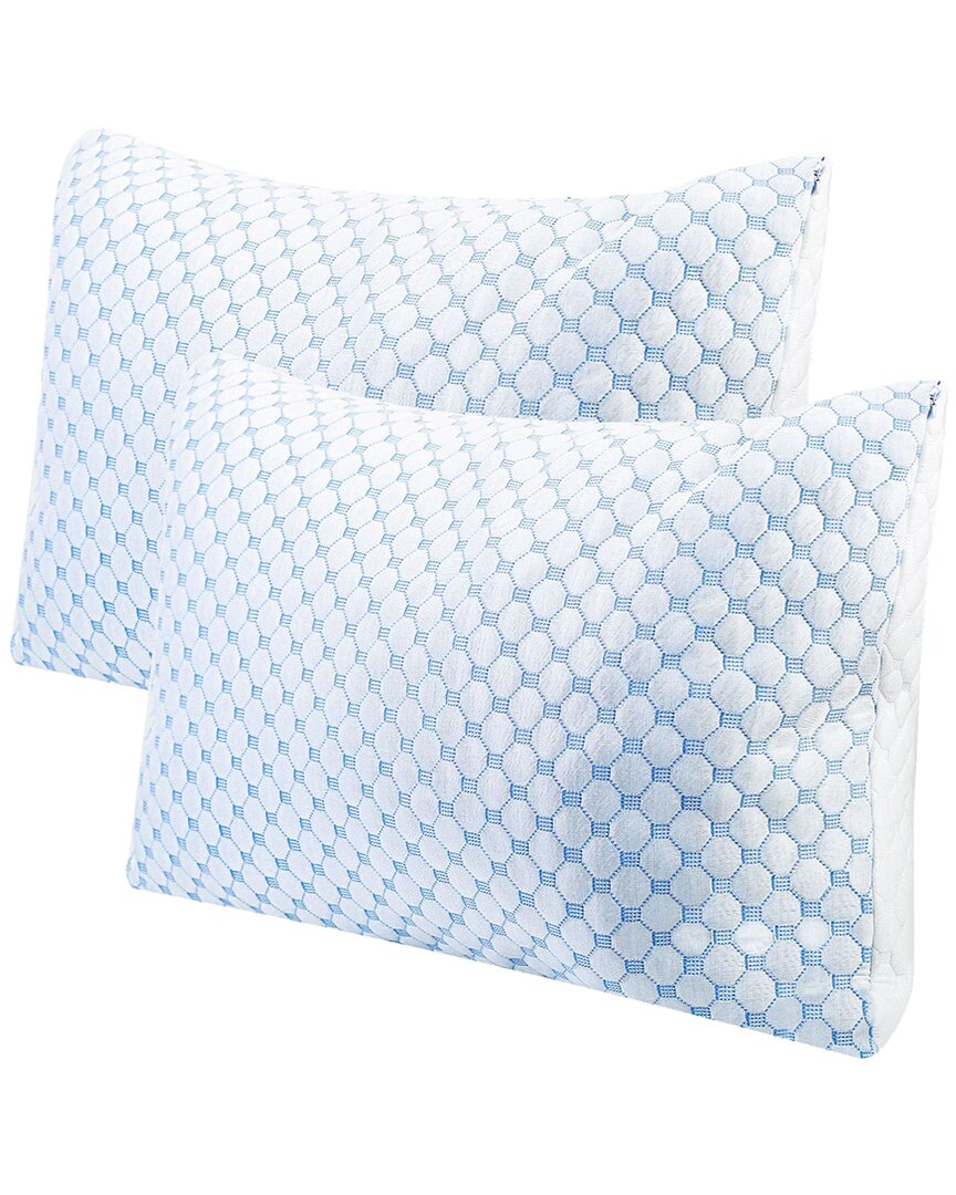 Shop Fresh Fab Finds Set Of 2 Cooling Gel Infused Memory Foam Pillows