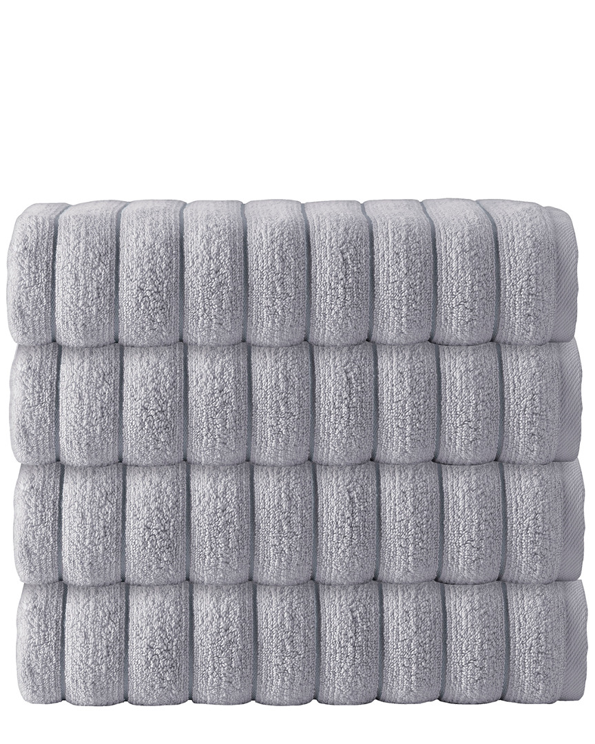 Enchante Home Set Of 4 Vague Turkish Cotton Bath Towels