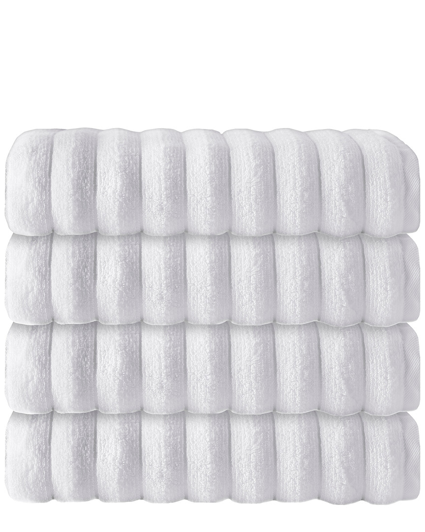 Enchante Home Set Of 4 Vague Bath Towels