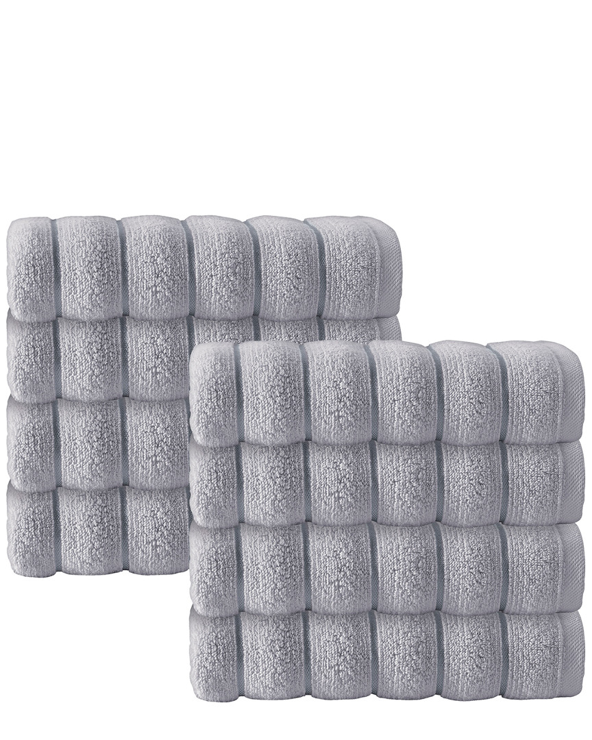 Enchante Home Set Of 8 Vague Turkish Cotton Hand Towels