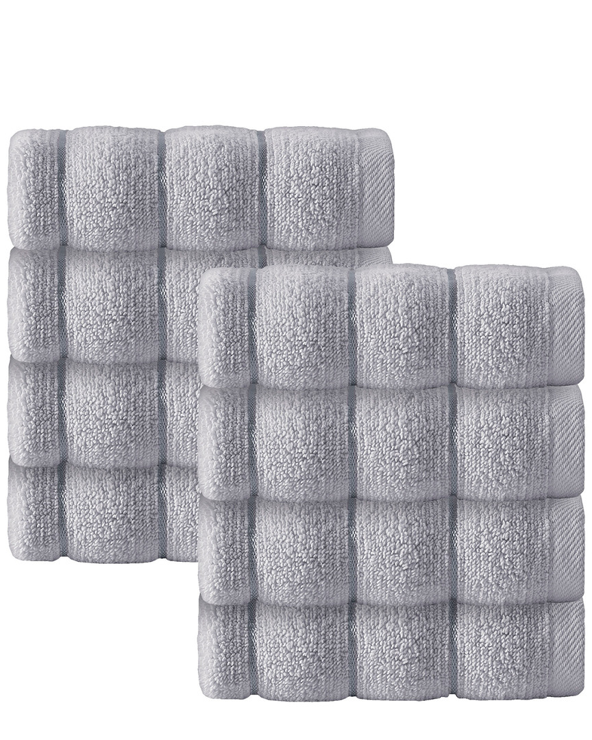 Enchante Home Set Of 8 Vague Wash Towels