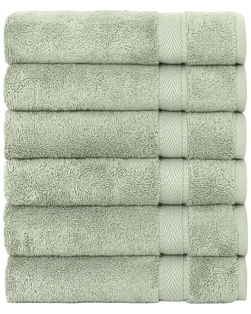 Shop Linum Home Textiles Set Of 6 Turkish Cotton Sinemis Terry Hand Towels