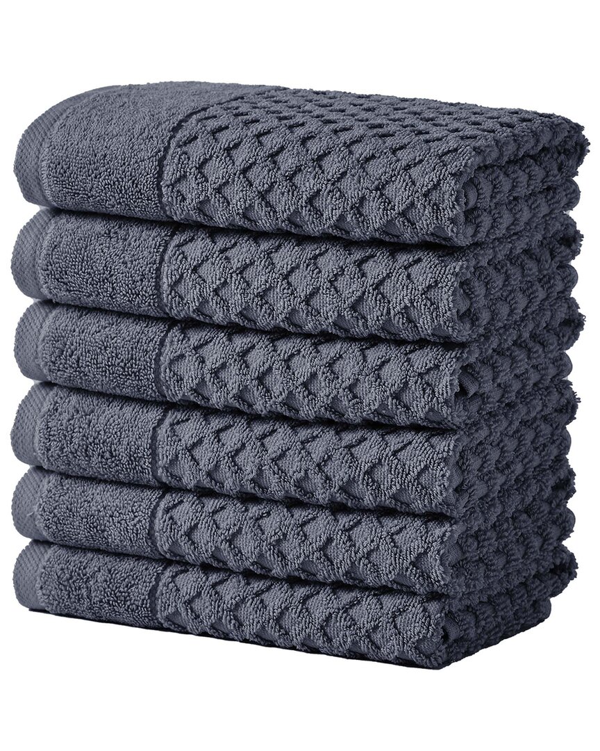 Linery & Co Cotton Diamond Waffle Texture Bath Towels