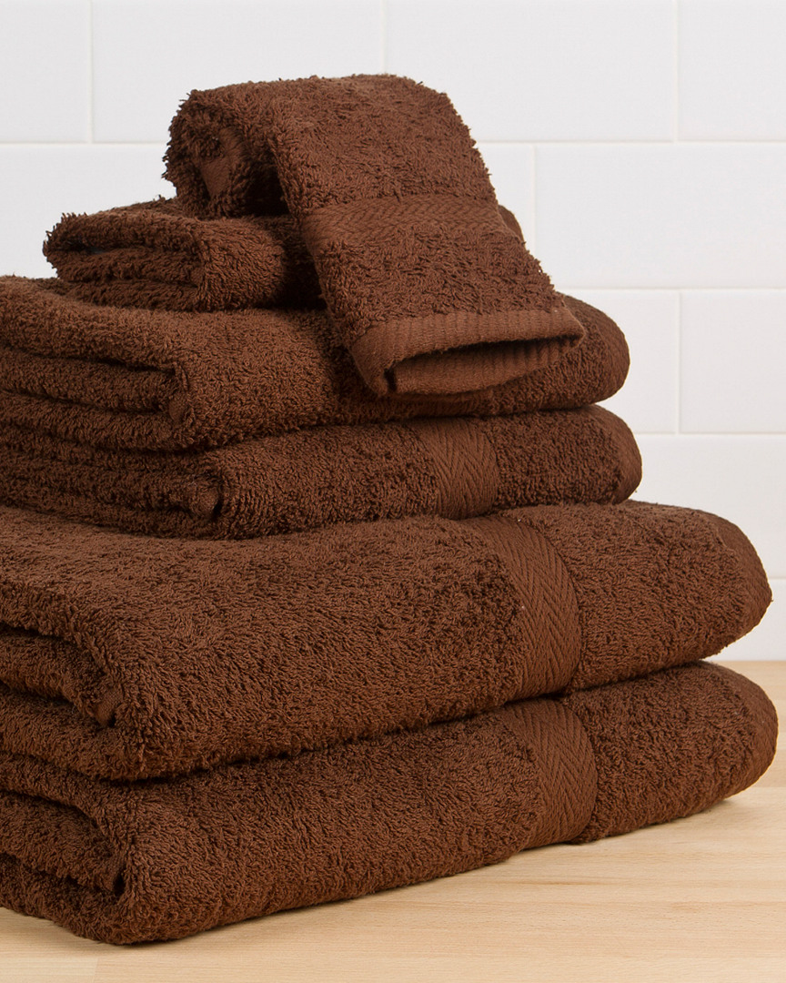 Espalma Deluxe 6pc Towel Set In Brown