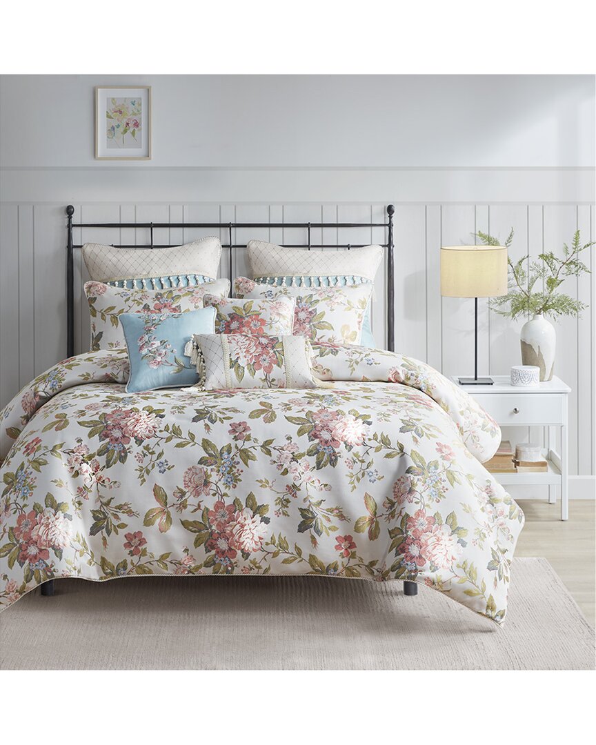 Shop Madison Park Carolyn Floral Jacquard Comforter Set