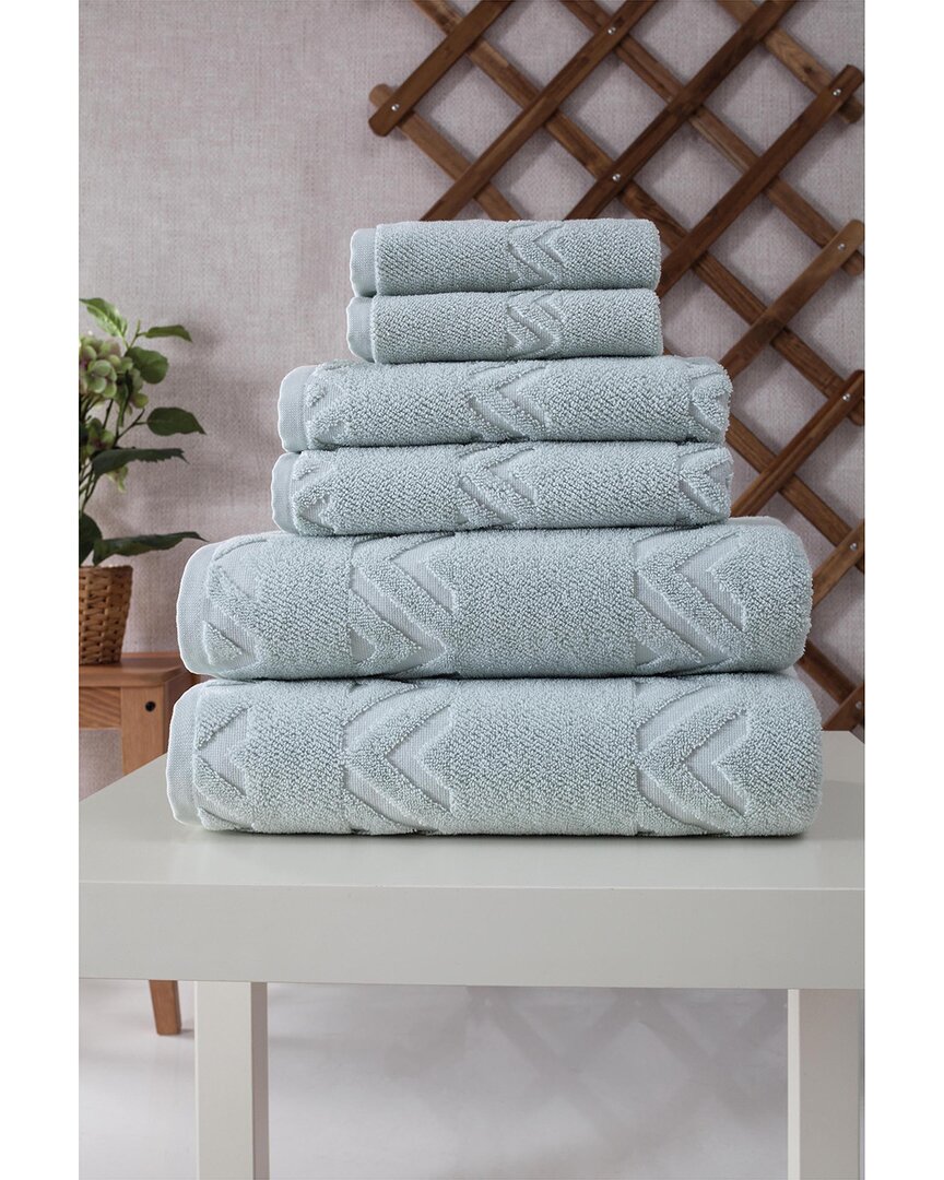 Ozan Premium Home Sovrano 6pc Towel Set In Blue
