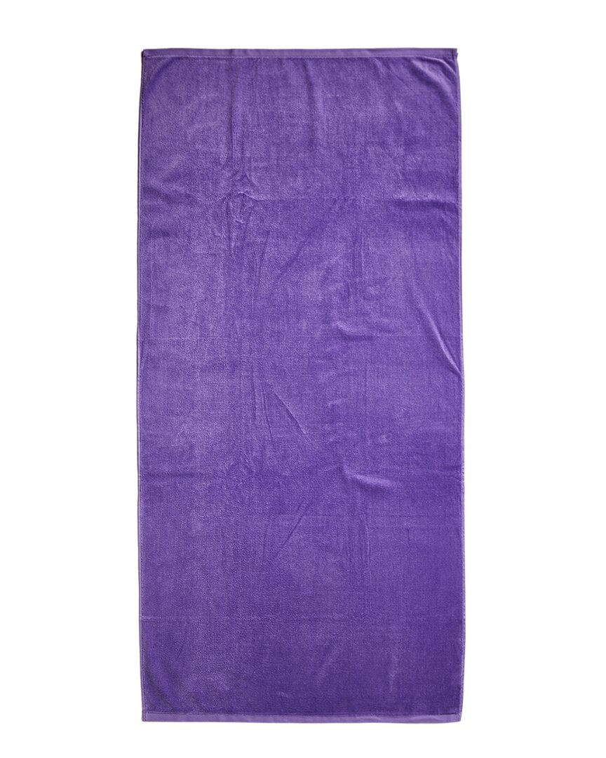 Dohler Solid Purple Beach Towel
