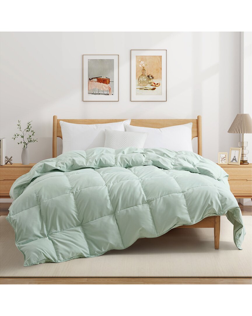 Shop Unikome 360 Thread Count Lightweight White Goose Down & Feather Fiber Comforter