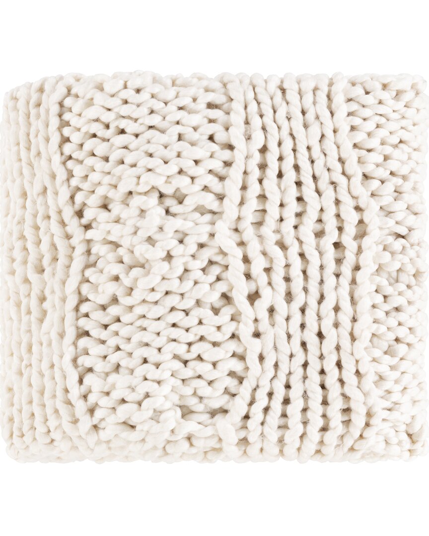 Surya Denton Ivory Throw