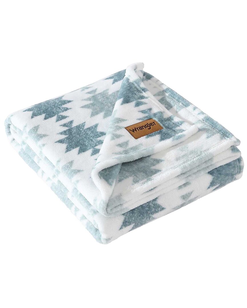 Shop Wrangler Canyon Ikat Ultra Soft Plush Fleece Reversible Throw Blanket