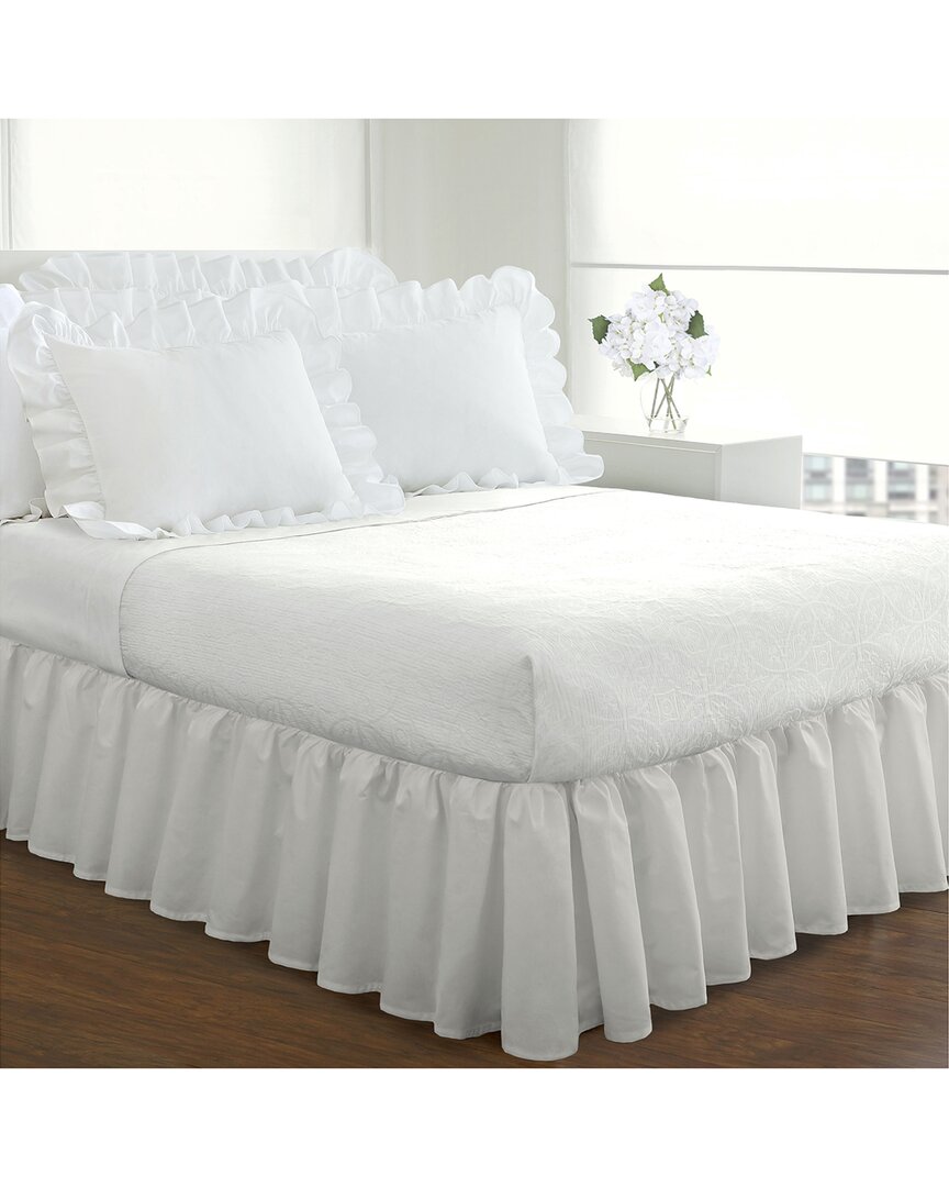 Fresh Ideas Ruffled Poplin Bed Skirt