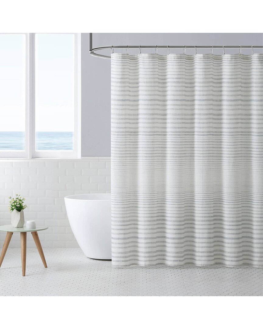 Tommy Bahama Tidal Stripe Khaki Shower Curtain In Multi