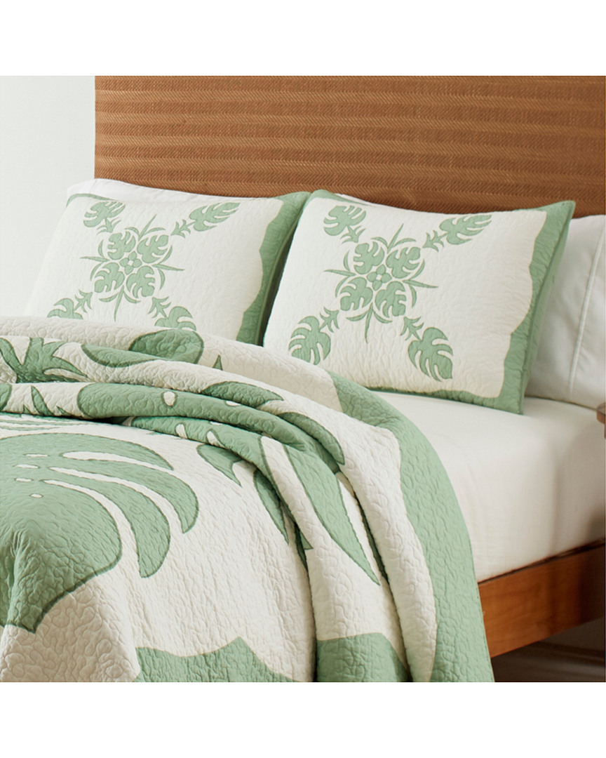Tommy Bahama Molokai Bright Green Quilt In Mint
