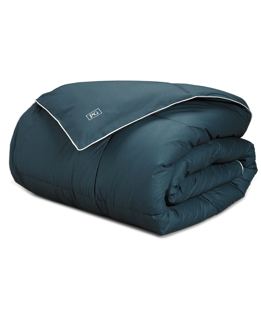 Shop Pillow Guy All Season Gel Fiber Down-alternative Comforter In Blue
