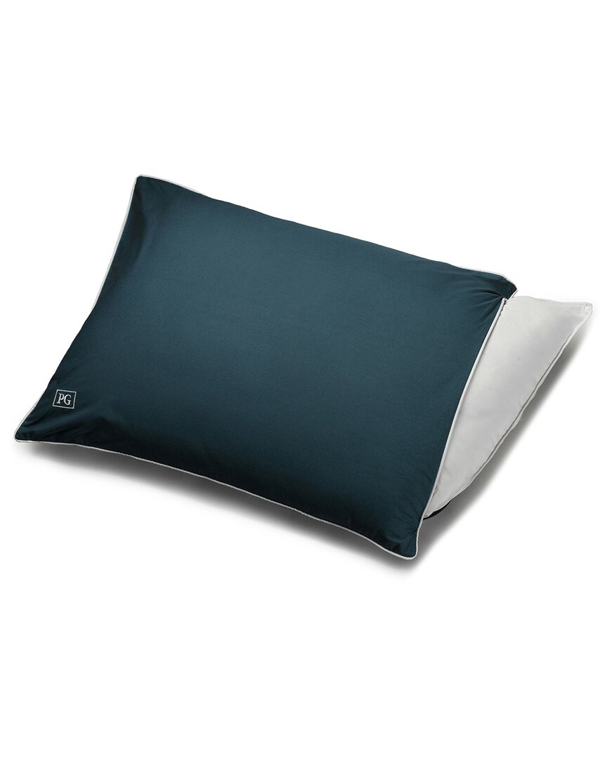 Shop Pillow Guy 100% Cotton Percale Cool And Crisp Pillow Protector In Blue