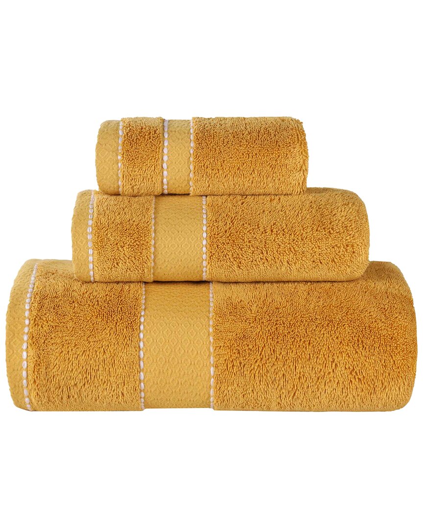 Superior Niles Giza Cotton Dobby Ultra-plush Thick Soft Absorbent 3pc Towel Set