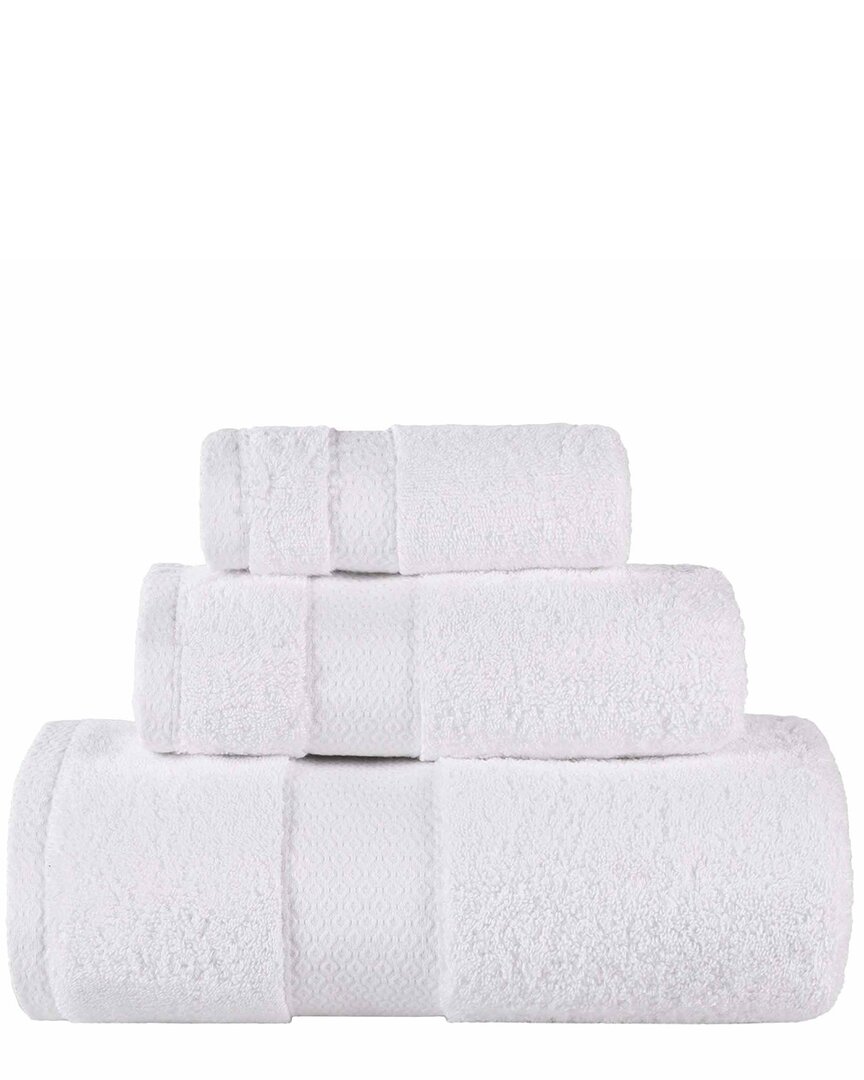Superior Niles Giza Cotton Dobby Ultra-plush Thick Soft Absorbent 3pc Towel Set