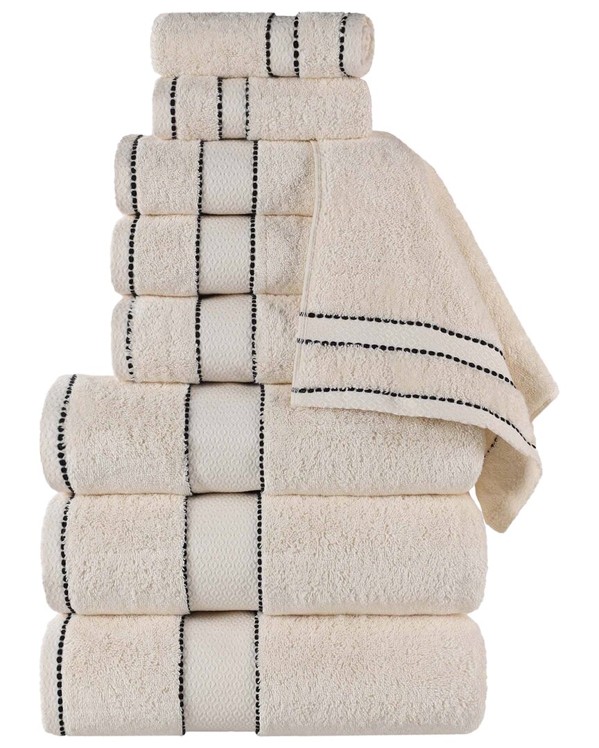 Superior Niles Giza Cotton Dobby Ultra-plush Thick Soft Absorbent 9pc Towel Set