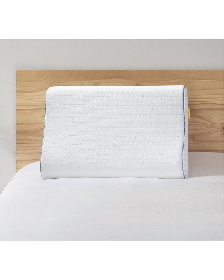 Simmons Memory Foam Contour Pillow In White