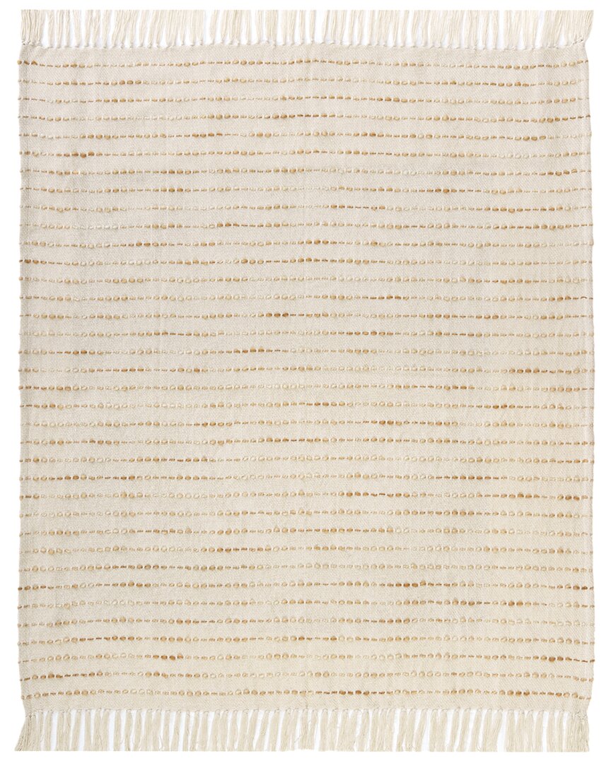 Lr Home Hand-woven Throw Blanket 50 X 60 In Brown